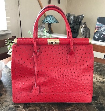 Borse in Pelle made in Italy Red leather handbag