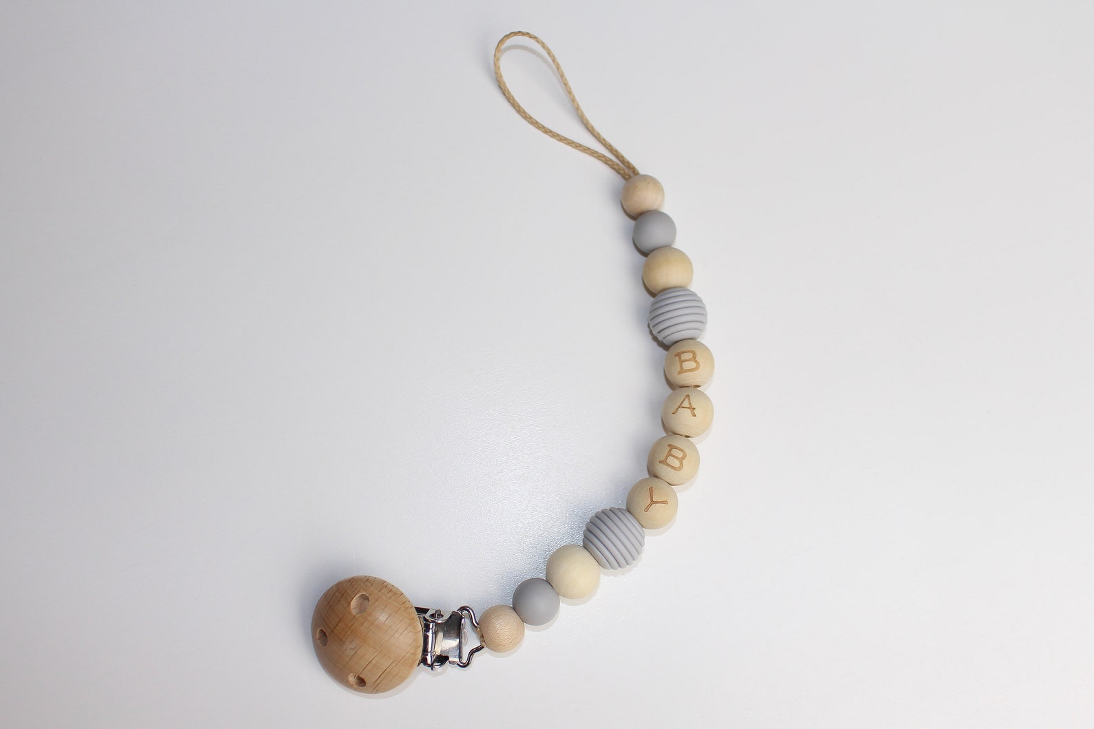 Pacifier necklace with name personalized simple pacifier Etsy