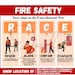 Fire Safety Poster With FREE Printable Race/pass ID Card/badge Design