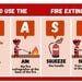 Fire Safety Poster With FREE Printable Race/pass ID Card/badge Design ...