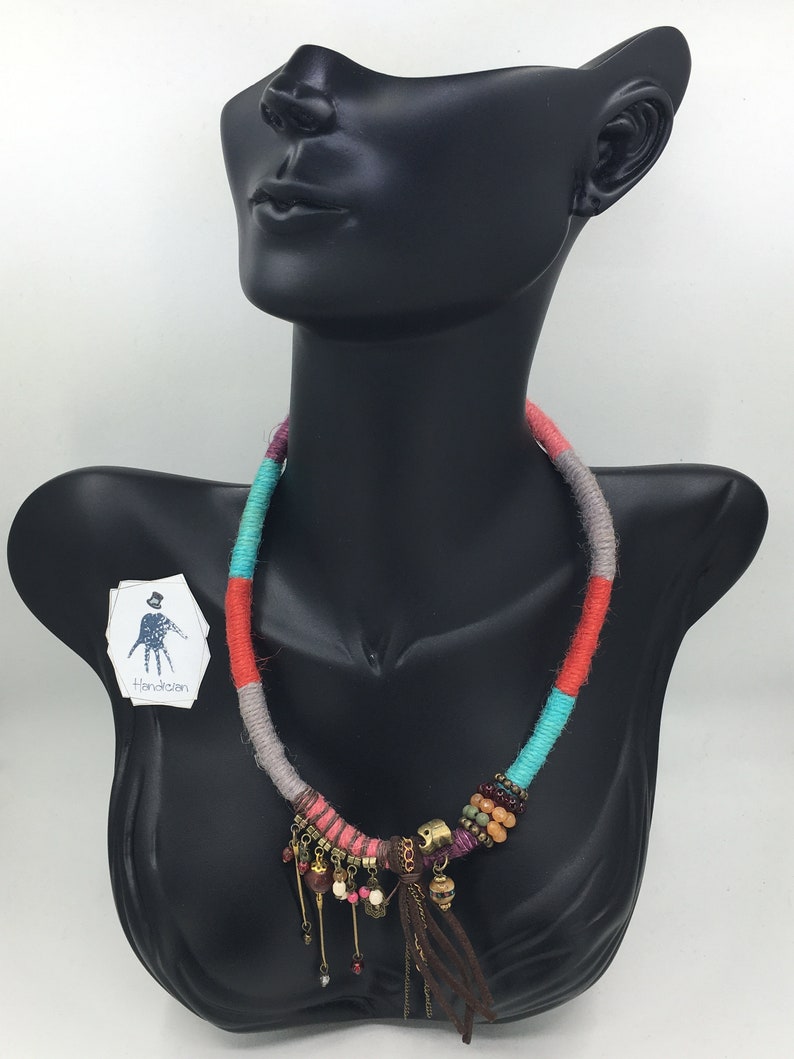 Bohemian Choker Necklace Gift for Women Collier femme Statement Necklace Multicolor Turquoise Choker Bridesmaid Gift for Her