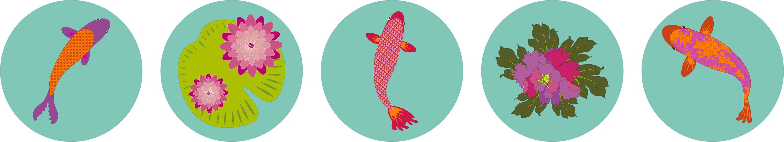 Koi 2 - Diamètre 12 cm X 5