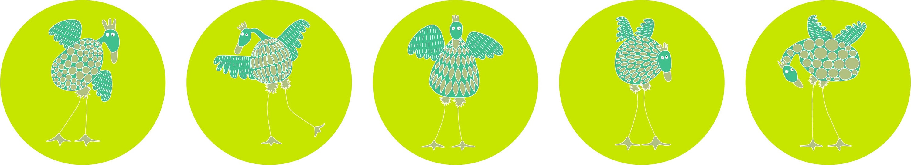 Poulette Vert - Diamètre 12 cm X 5