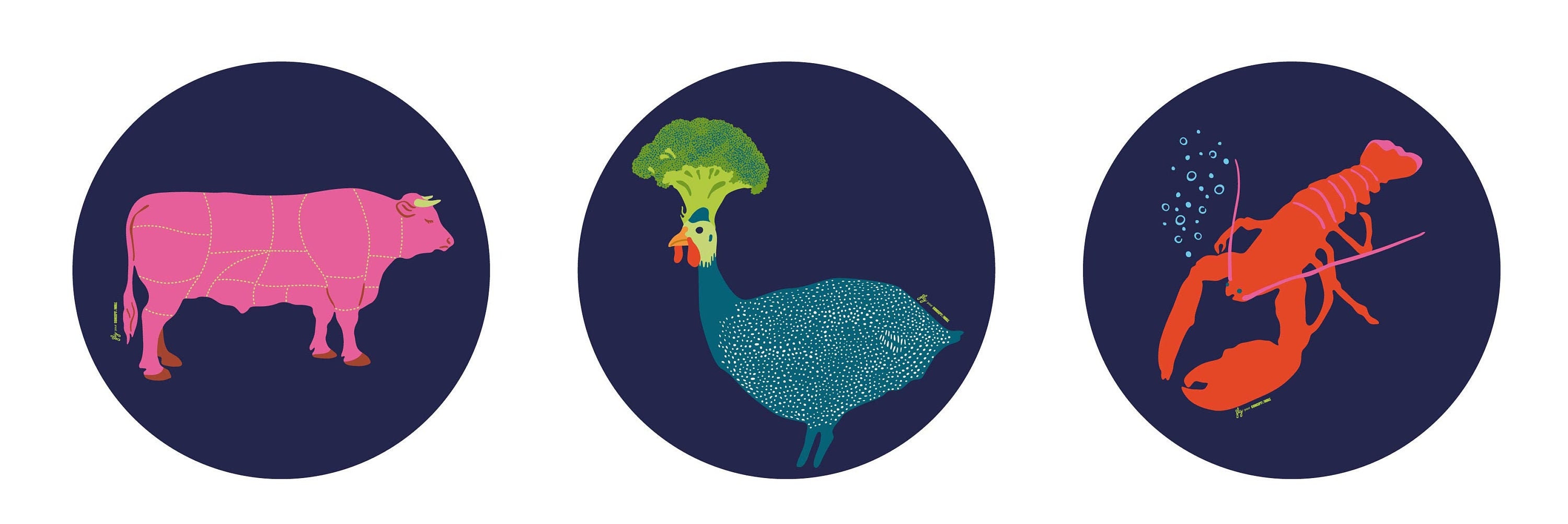 Bonmiamiam - Diamètre 33 cm X 3