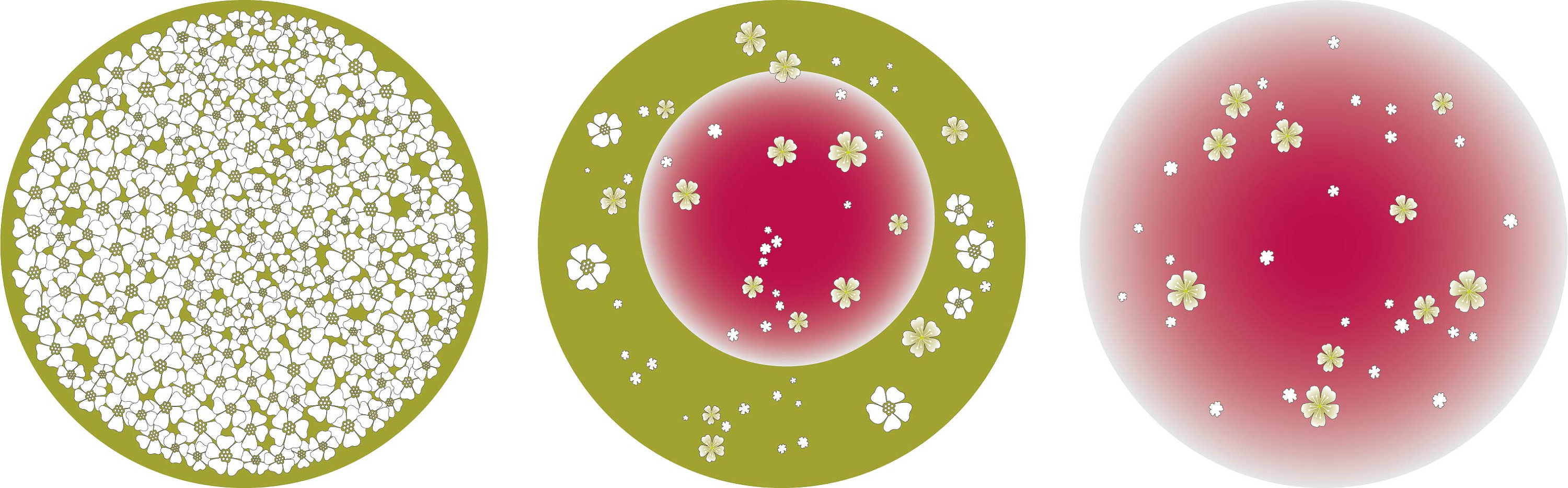 Cerisier Vert - Diamètre 33 cm X 3