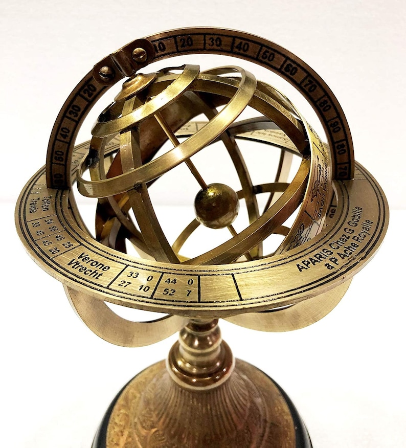 9 Nautical Brass Armillary Engrave Sphere Decorative - Etsy