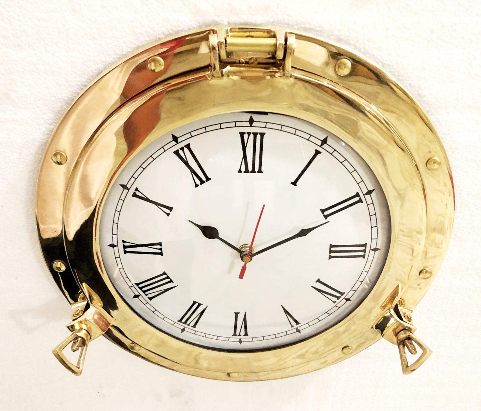 17 Antique Marine Solid Brass Ship Porthole Analog Clock Etsy