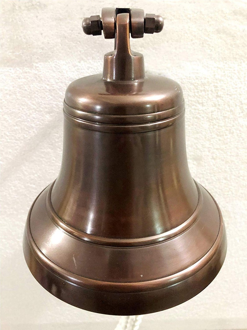 Solid Brass 7 Copper Antique Ship Bell Ring Home Kitchen Etsy