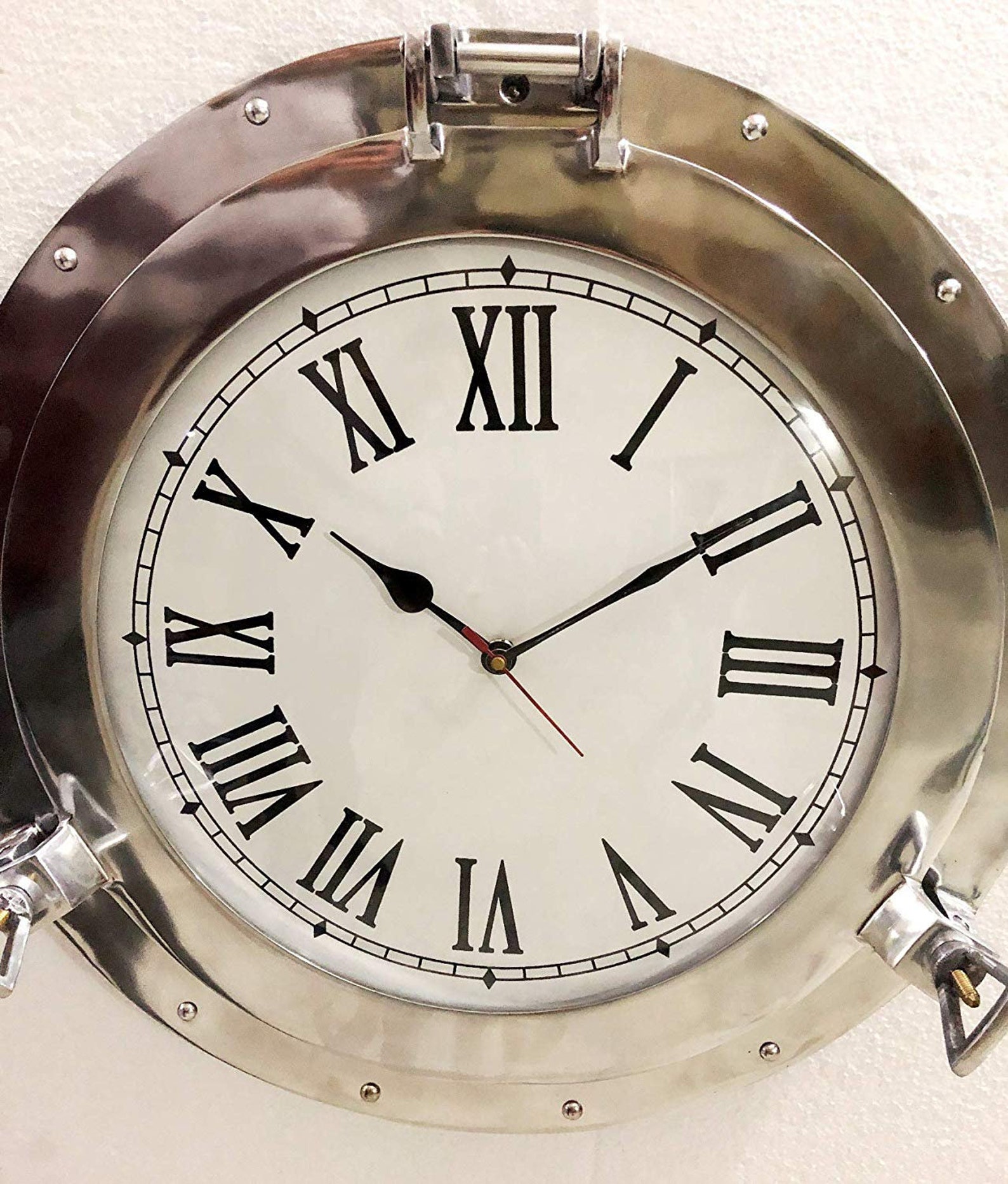 Antique Marine Brass Ship Porthole Clock 20 Nautical Etsy