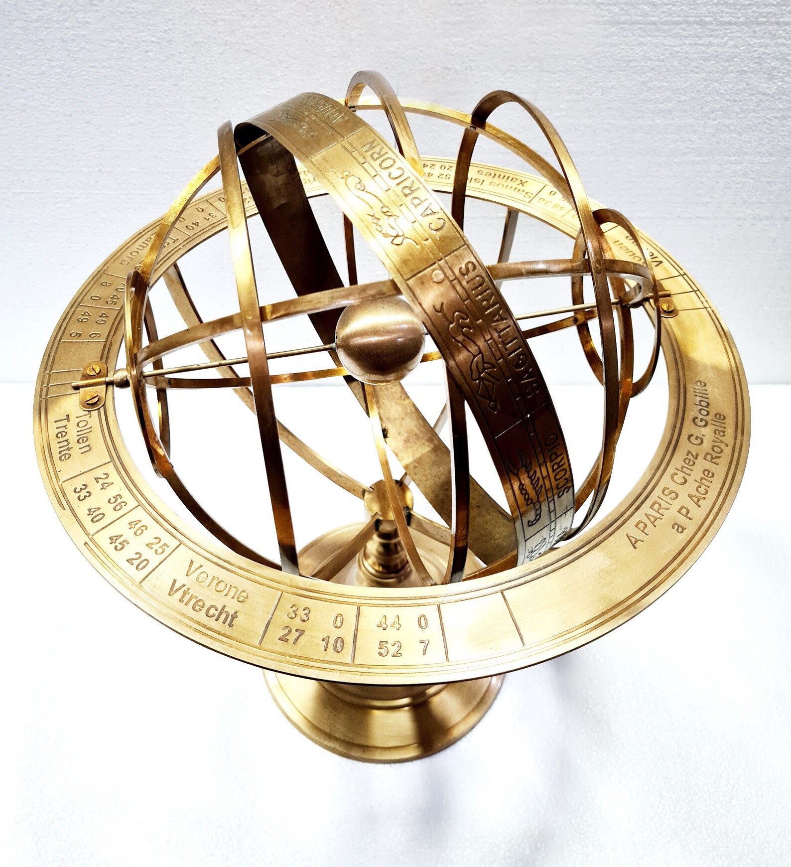 18 Nautical Big Brass Armillary Sphere World Globe Etsy