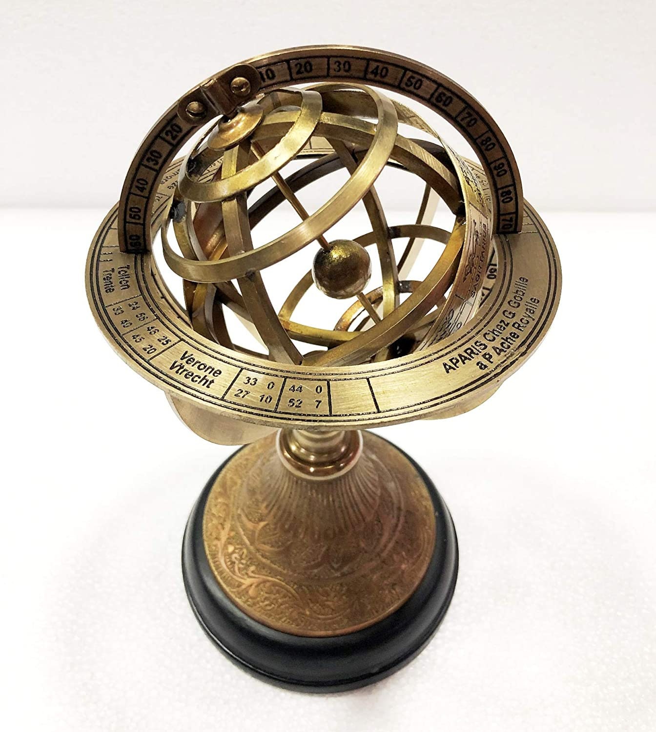 9 Nautical Brass Armillary Engrave Sphere Decorative - Etsy