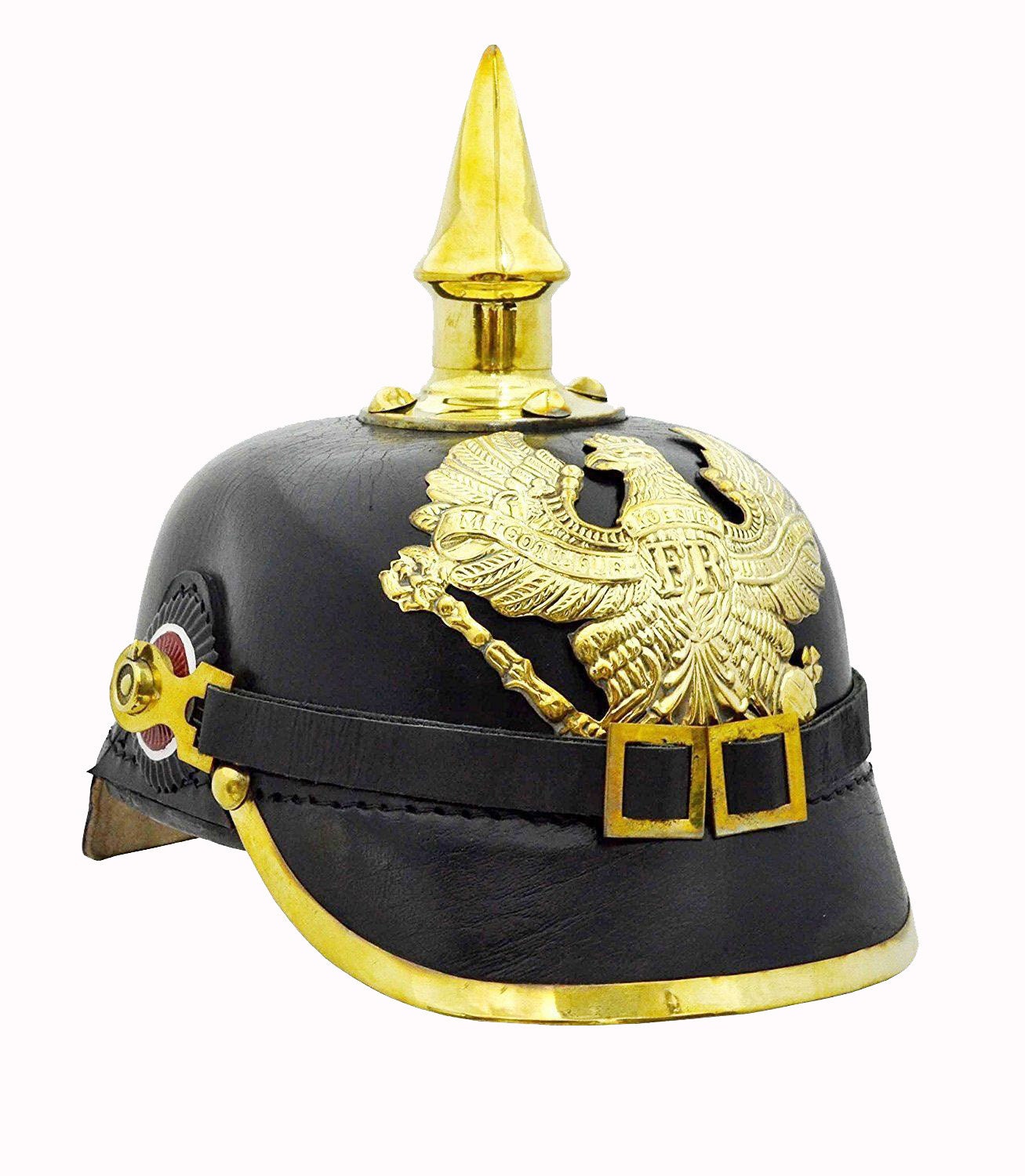 Details about   Brass German Pickelhaube Imperial Prussian Black Helmet 