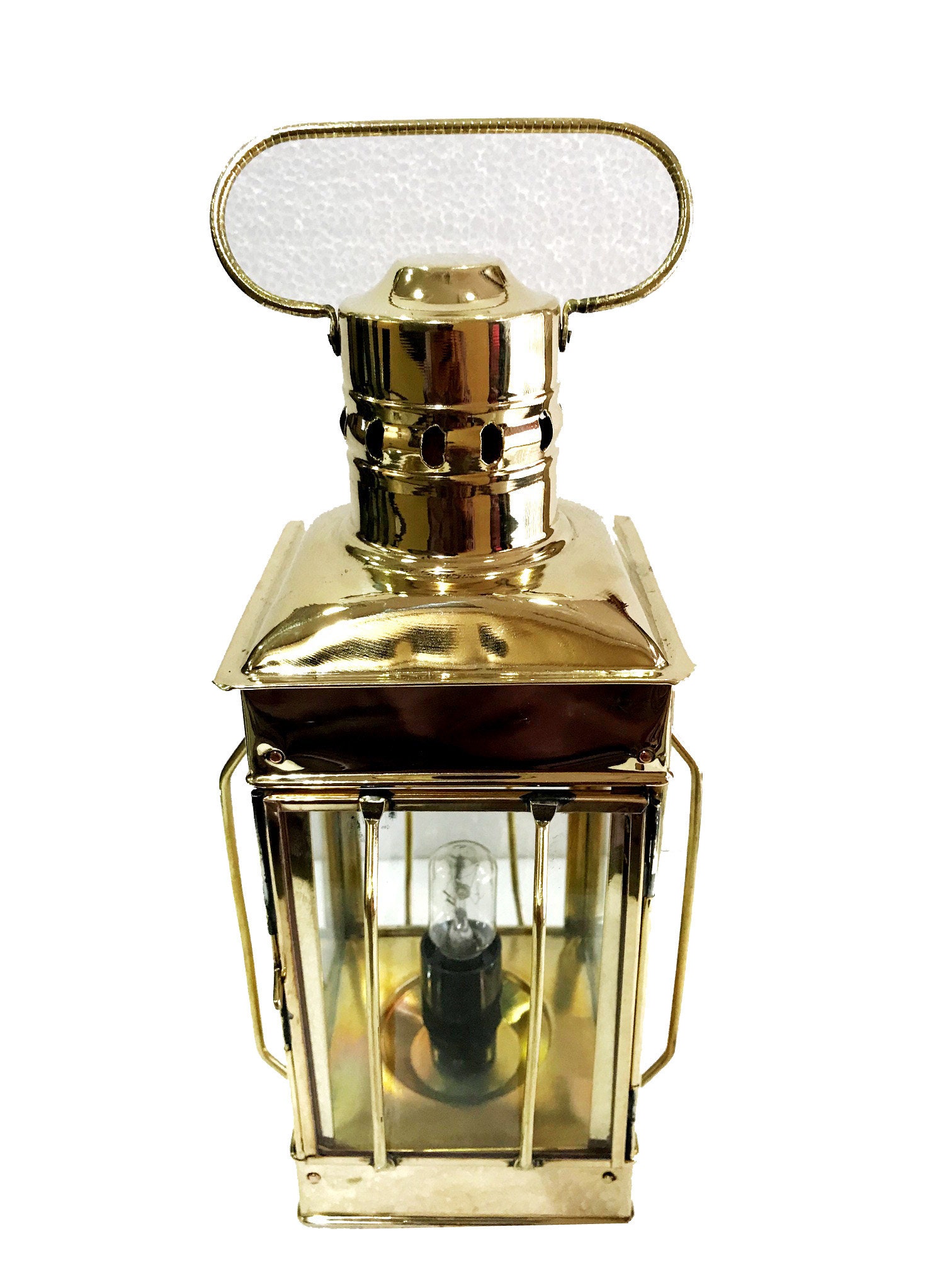 Nautical Brass Lantern Electric Lamp Decorative Hanging Etsy