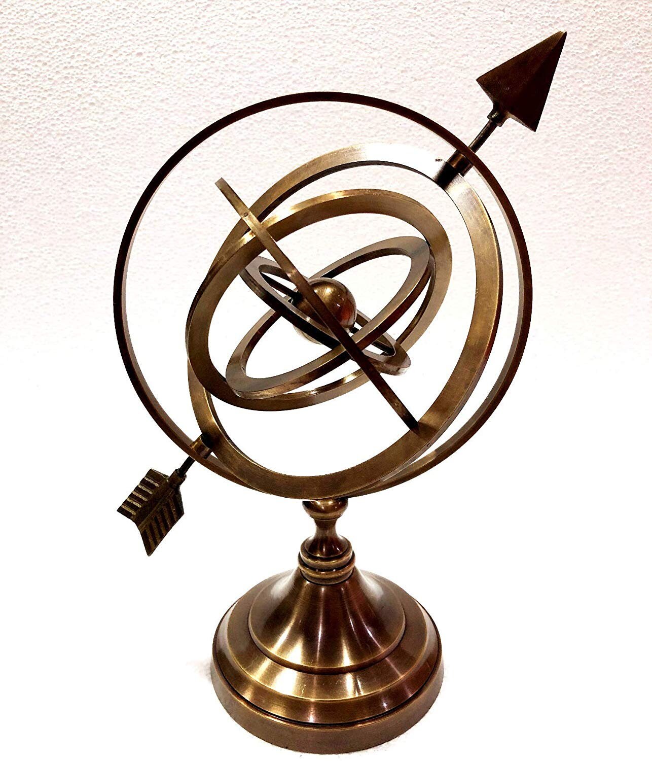 Antique Nautical Brass Armillary Sphere World Globe Brown - Etsy