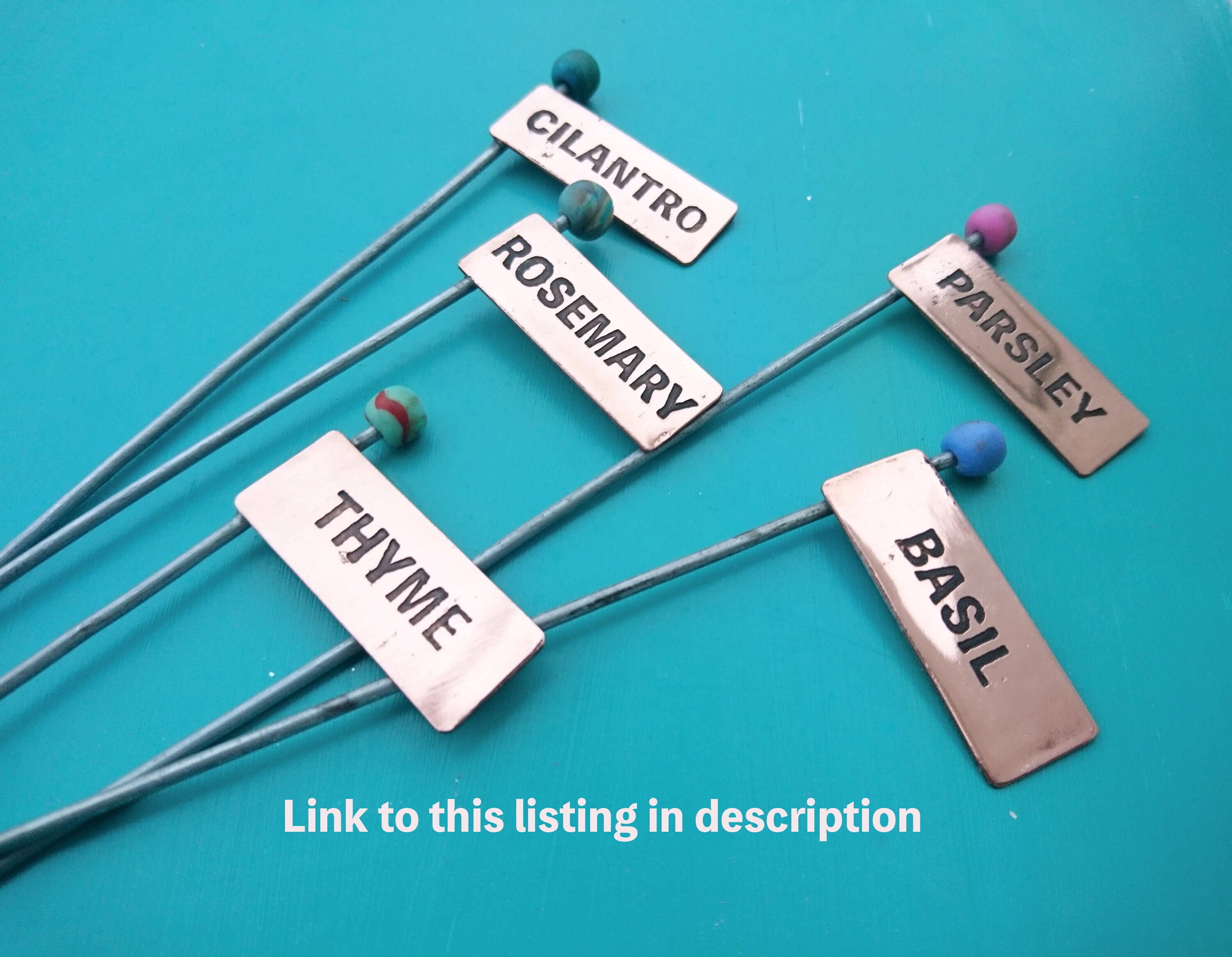 Copper Herb Markers Set. Custom Seed Markers. Garden Markers. Etsy