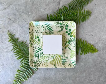 Vintage 1970s Party Tray, Match Mates Fern & Ivy Snack Tray