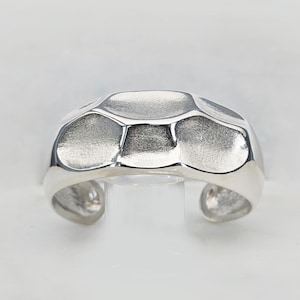 Organic design cuff bracelet, Sterling silver cuff bracelet