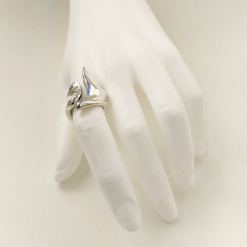 Unique Statement Ring Sterling Silver Ring Modern Statement Etsy
