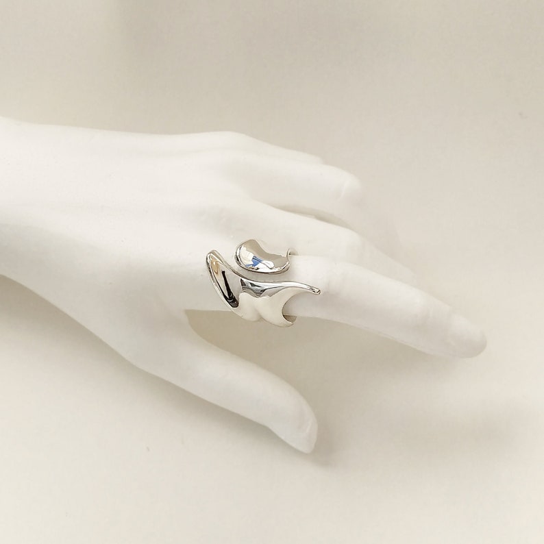 Unique Statement Ring Sterling Silver Ring Modern Statement Etsy