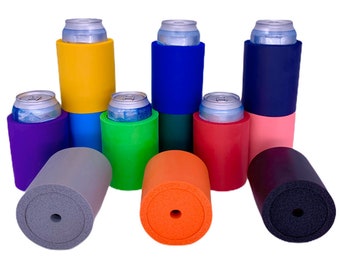 blank foam can koozies