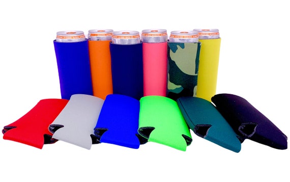 Blank Magnetic Neoprene 12 oz. Slim Can Coolie Variety Color Packs