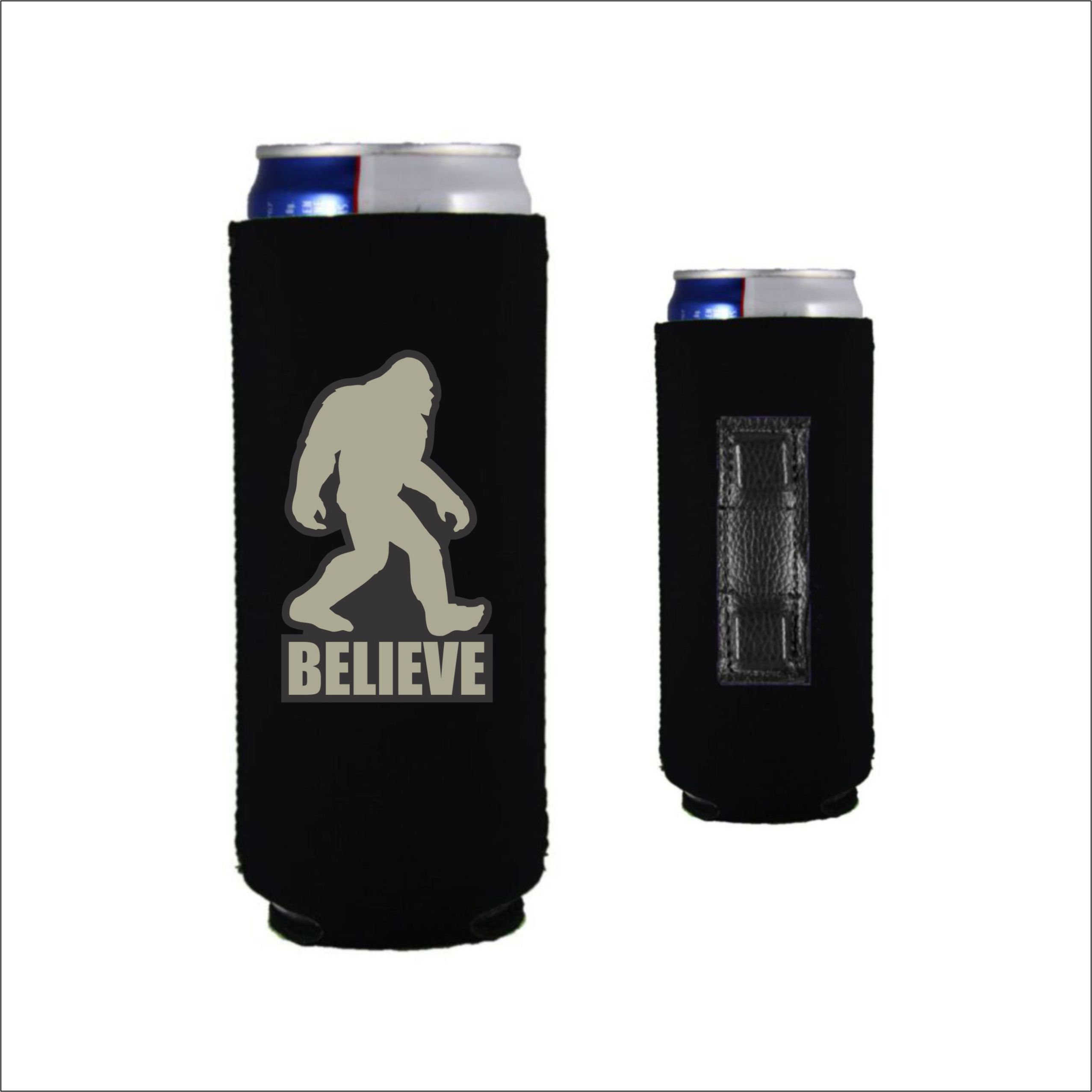 YETI TO PARTY WHITE CLAW Funny Koozie Bigfoot Sasquatch Slim Can Cooler