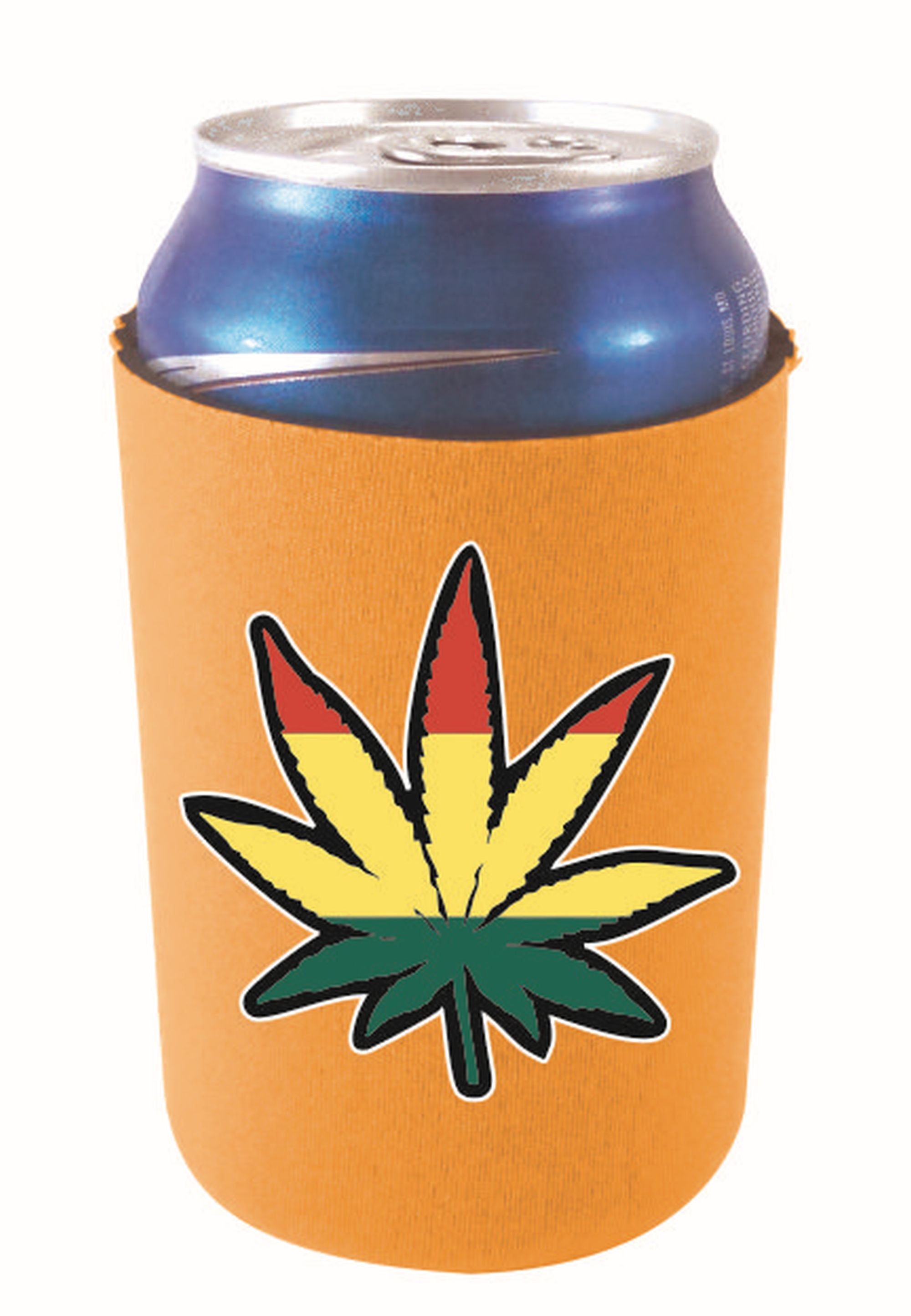 Coolie Junction Rasta Leaf Funny Beer Bottle Coolie – Neoprene Koozie