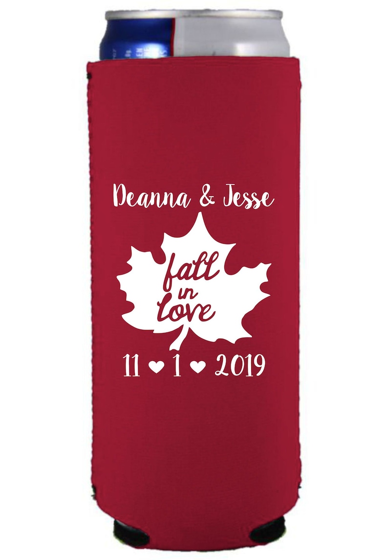 50 Minimum Custom Neoprene Slim Can Coolie. 1 Color Screen Etsy