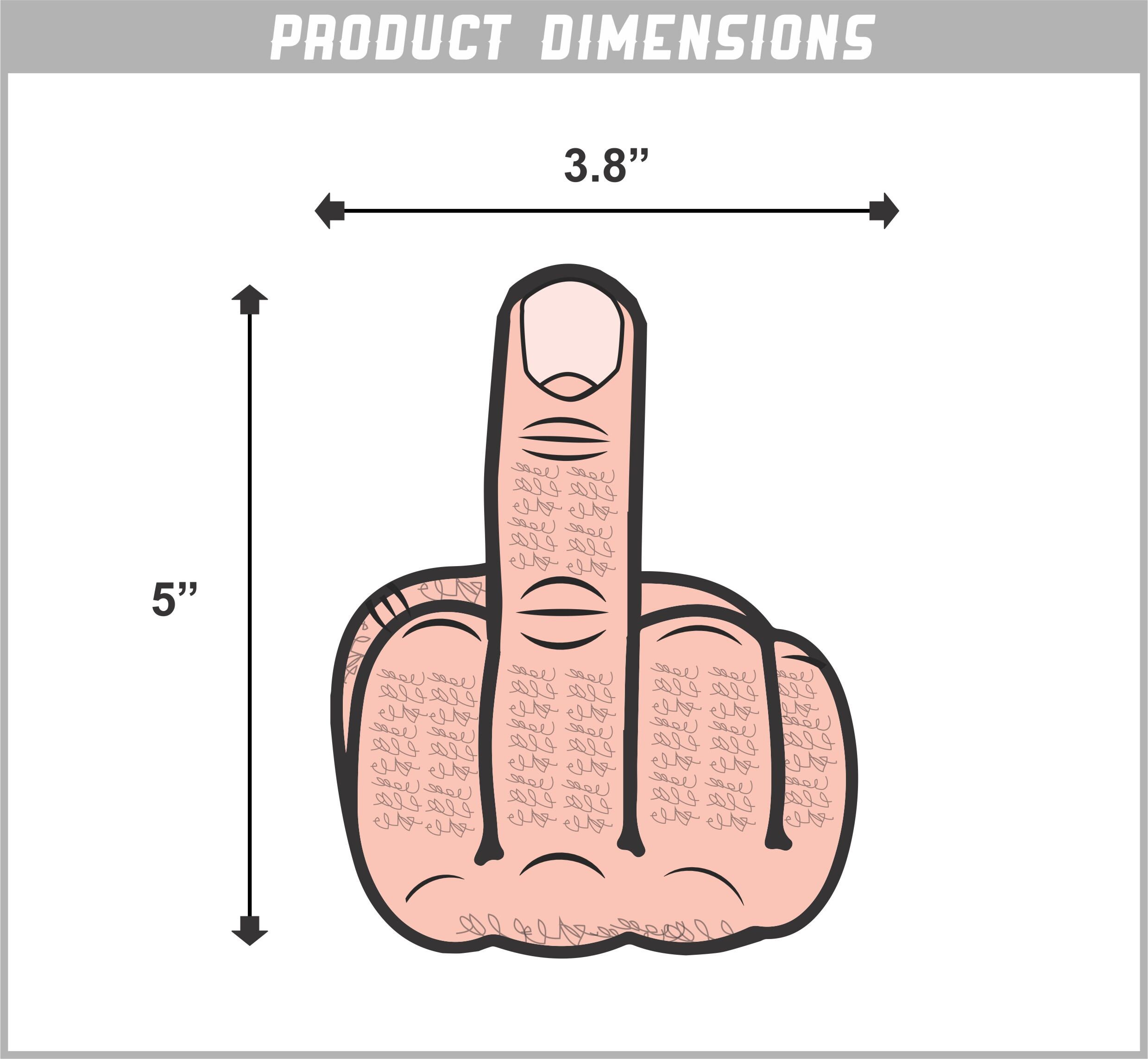 Middle Finger 5" Vinyl Sticker - Etsy