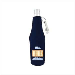 The Dude Abides Neoprene Beer Bottle Coolie w/Opener