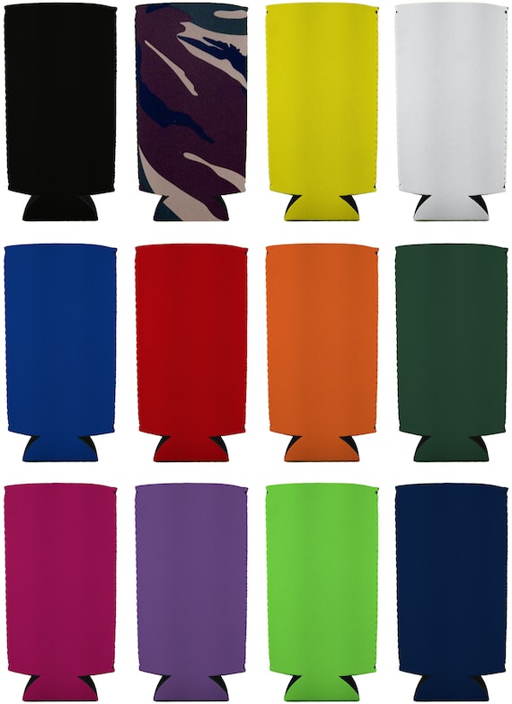 Blank Neoprene 24-25 Oz. Large Can Coolie. Choice of Colors