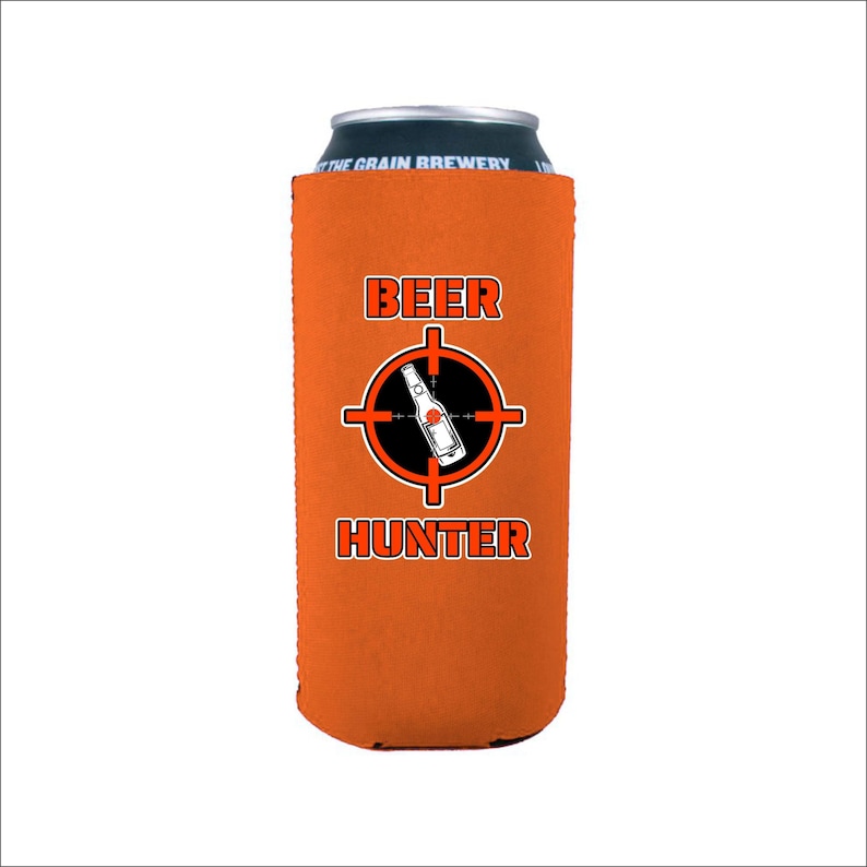 Beer Hunter 16 Oz. Neoprene Can Coolie Etsy