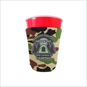 Weekend Forecast Neoprene Party Cup Coolie