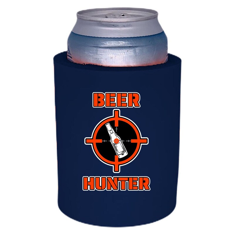Beer Hunter Thick Foam old School Can Coolie Etsy