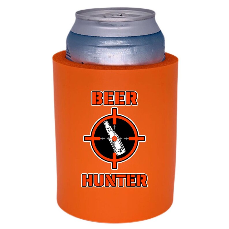 Beer Hunter Thick Foam old School Can Coolie Etsy