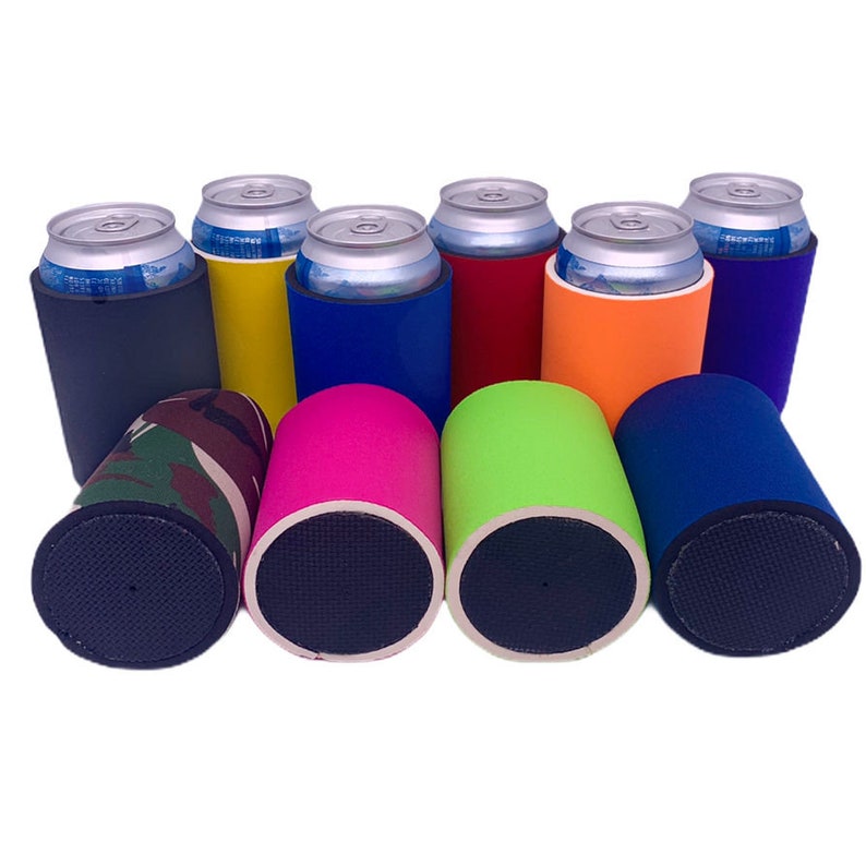 Blank Premium Full Bottom Neoprene Can Coolie Variety Color Etsy