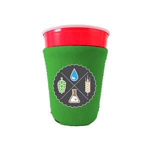 Beer Ingredients Neoprene Party Cup Coolie