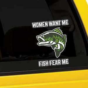 Women Want Me, Fish Fear Me 5&quot; Vinyl Sticker from Coolie Junction