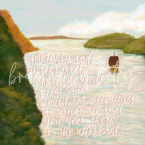 Utter East Dawn Treader - Digital Print
