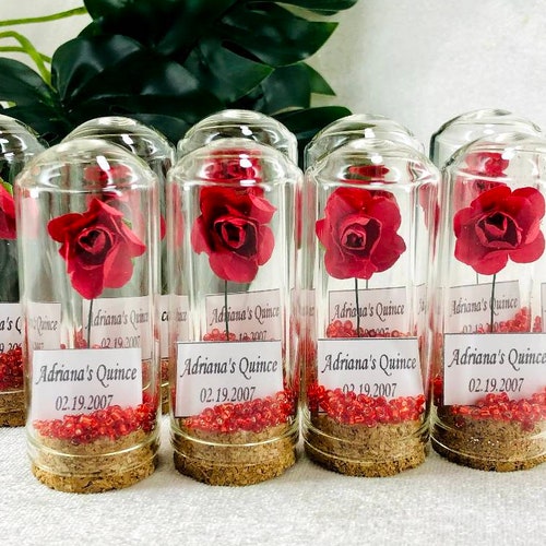 Beauty and the Beast Mini Glass Wedding Favors for Guests - Etsy