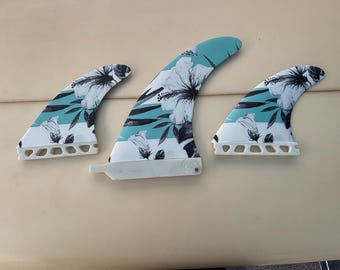 2 Plus 1 Surfboard Fin Set | Futures Side Fins, Center Longboard Fin