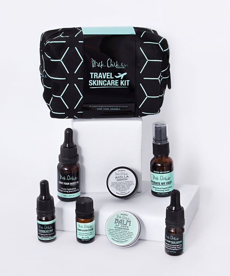 Travel Skincare Kit Natural Skincare Pack Etsy