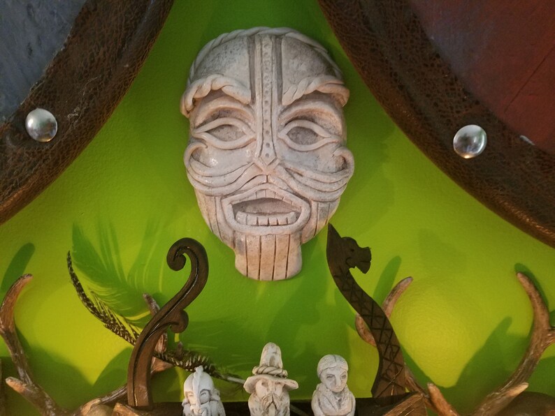 Norse Viking Mask Wall Hanging to Ward off Evil Spirits and Etsy