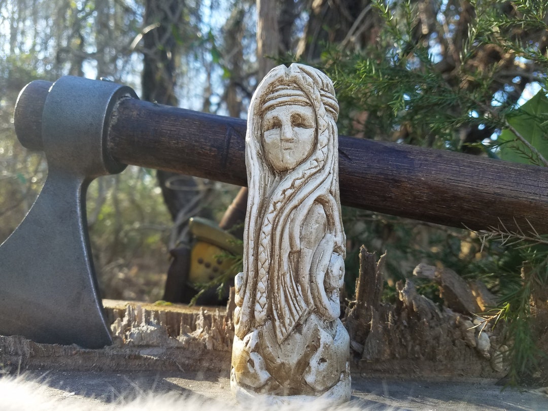 Freya Totem Altar Freyja Statue Asatru Figurines Etsy