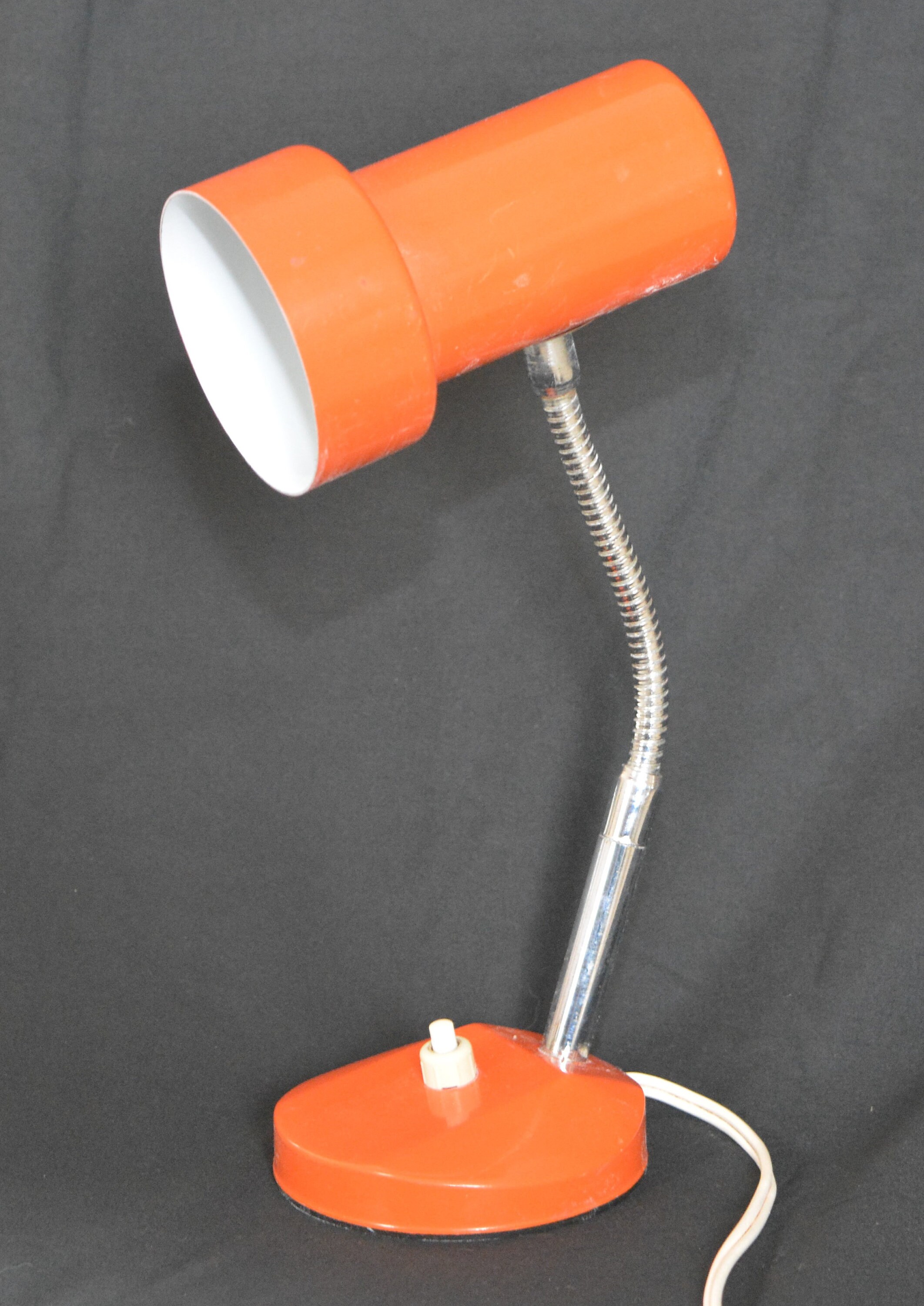 Lampe à Poser Vintage Orange Design Italien