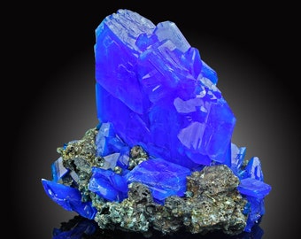 CHALCANTHITE like Azurite on Matrix, World Biggest Royal Blue from POLAND Birthday Gift 2024