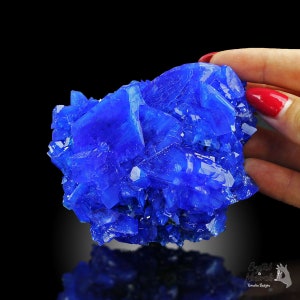 Luster Electric Blue CHALCANTHITE like Azurite on Matrix from POLAND Christmas 2023