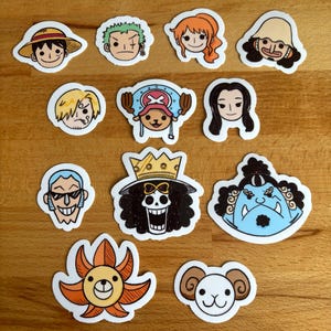 Anime Pirate Crew Stickers
