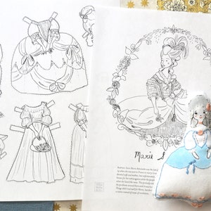 Marie Antoinette Coloring Pages and Paper Dolls
