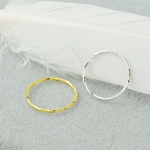 1 pezzo piccolo sottile e strutturato anello per setto nasale attorcigliato in argento sterling o placcato oro, orecchino con taglio a diamante per cartilagine, elica, trago, 6, 8, 10 mm